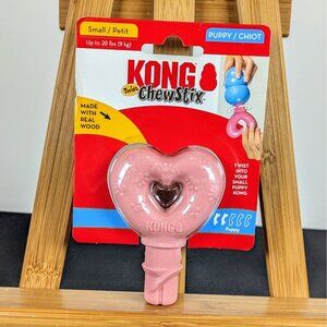 KONG Puppy Chewstix Twist Heart Small Dog Teething Chew Toy (fits in small Kong)